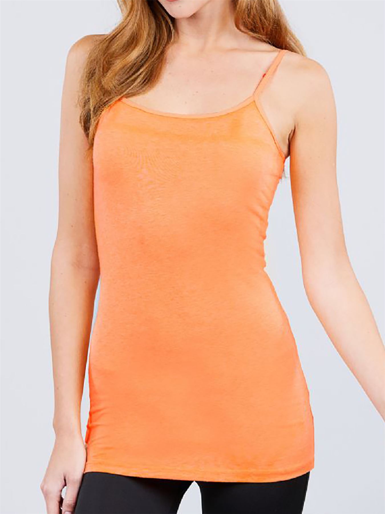 Basic Long Line Adjustable Spaghetti Strap Cami Tank Tops - Picture 71 of 150