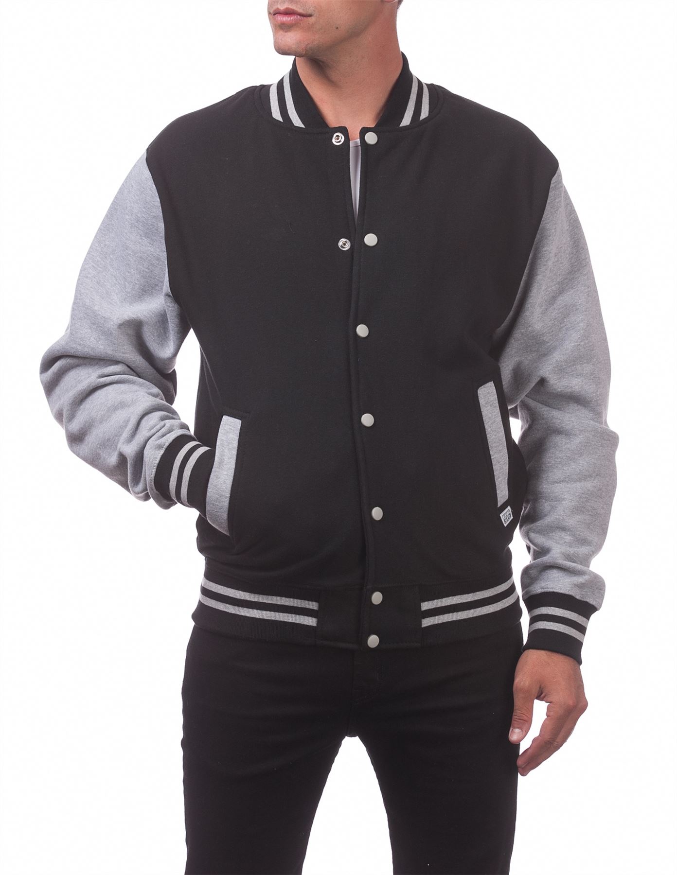 Men's Varsity Fleece Baseball Jacket - Picture 14 of 41