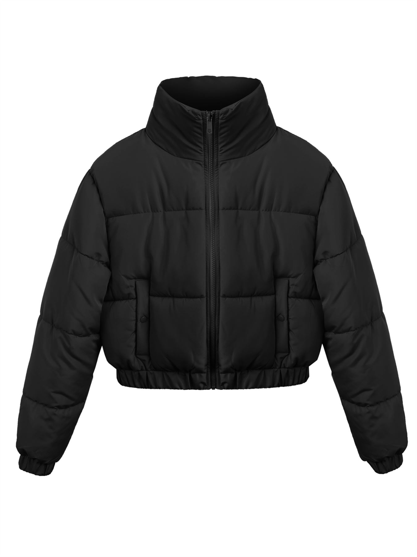 Chaqueta tampón con cremallera recortada - Imagen 2 de 37
