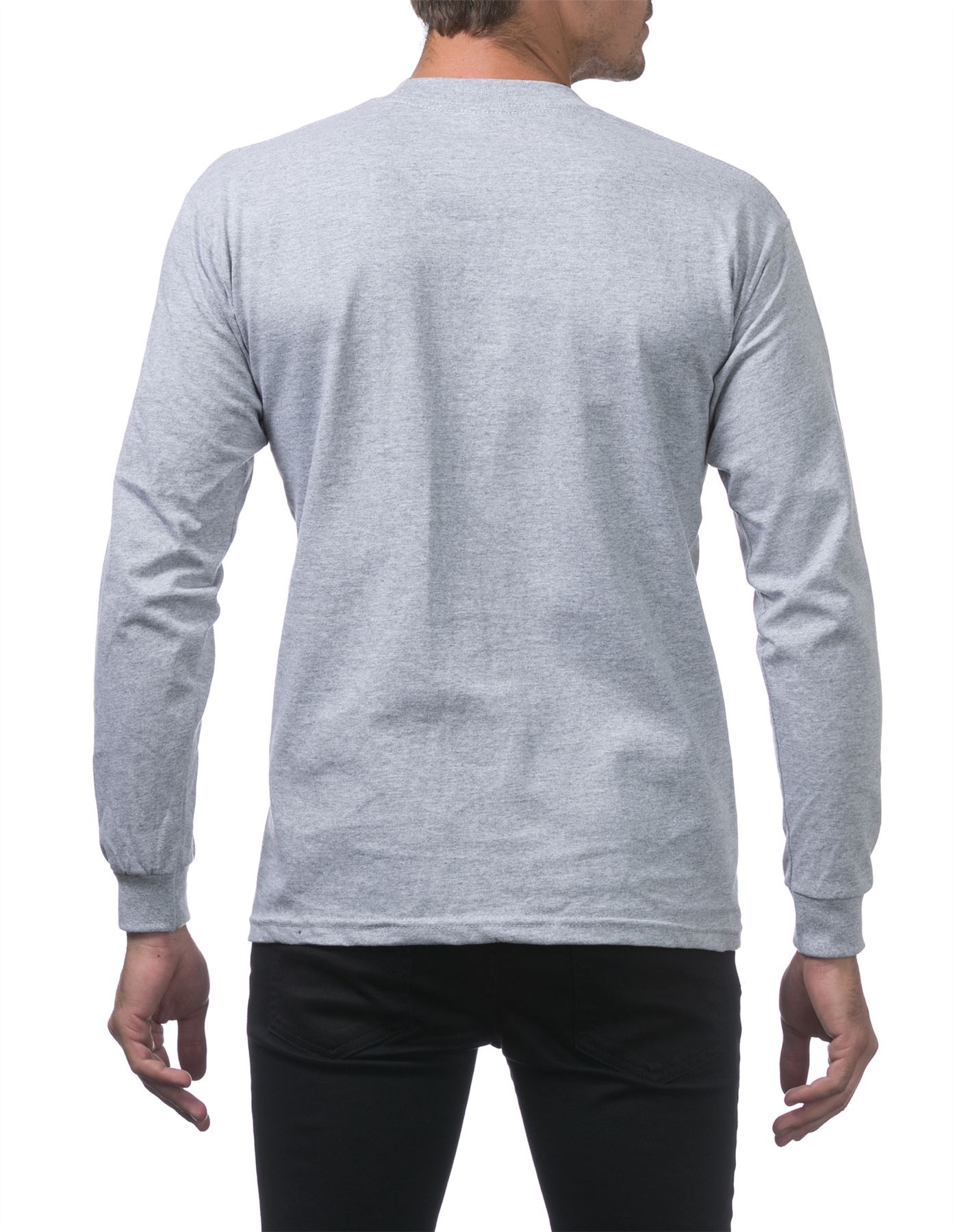 Pro Club Heavyweight Cotton Long Sleeve Crew Neck T-shirt - Picture 27 of 90