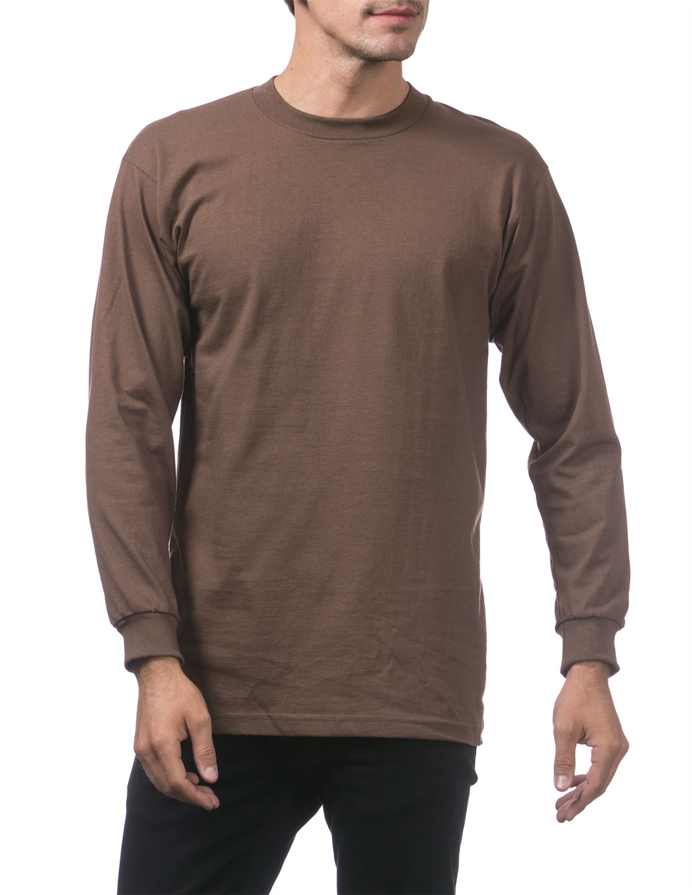Pro Club Heavyweight Cotton Long Sleeve Crew Neck T-shirt - Picture 35 of 90