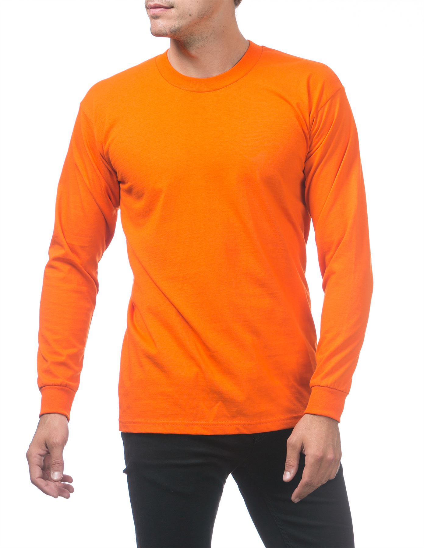 Pro Club Heavyweight Cotton Long Sleeve Crew Neck T-shirt - Picture 70 of 90