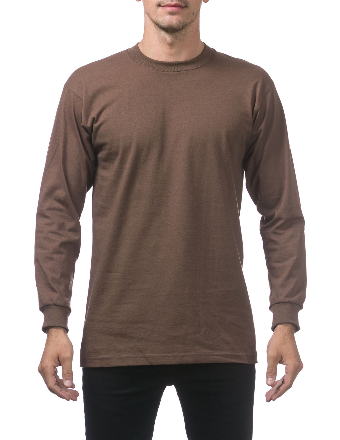 Pro Club Heavyweight Cotton Long Sleeve Crew Neck T-shirt - Picture 31 of 90