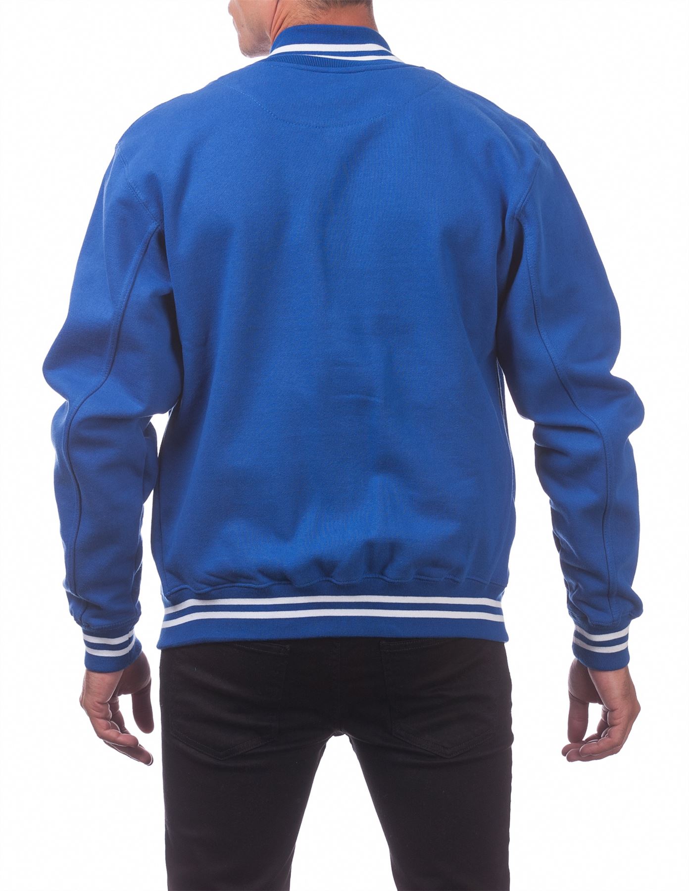 Men's Varsity Fleece Baseball Jacket - Picture 38 of 41