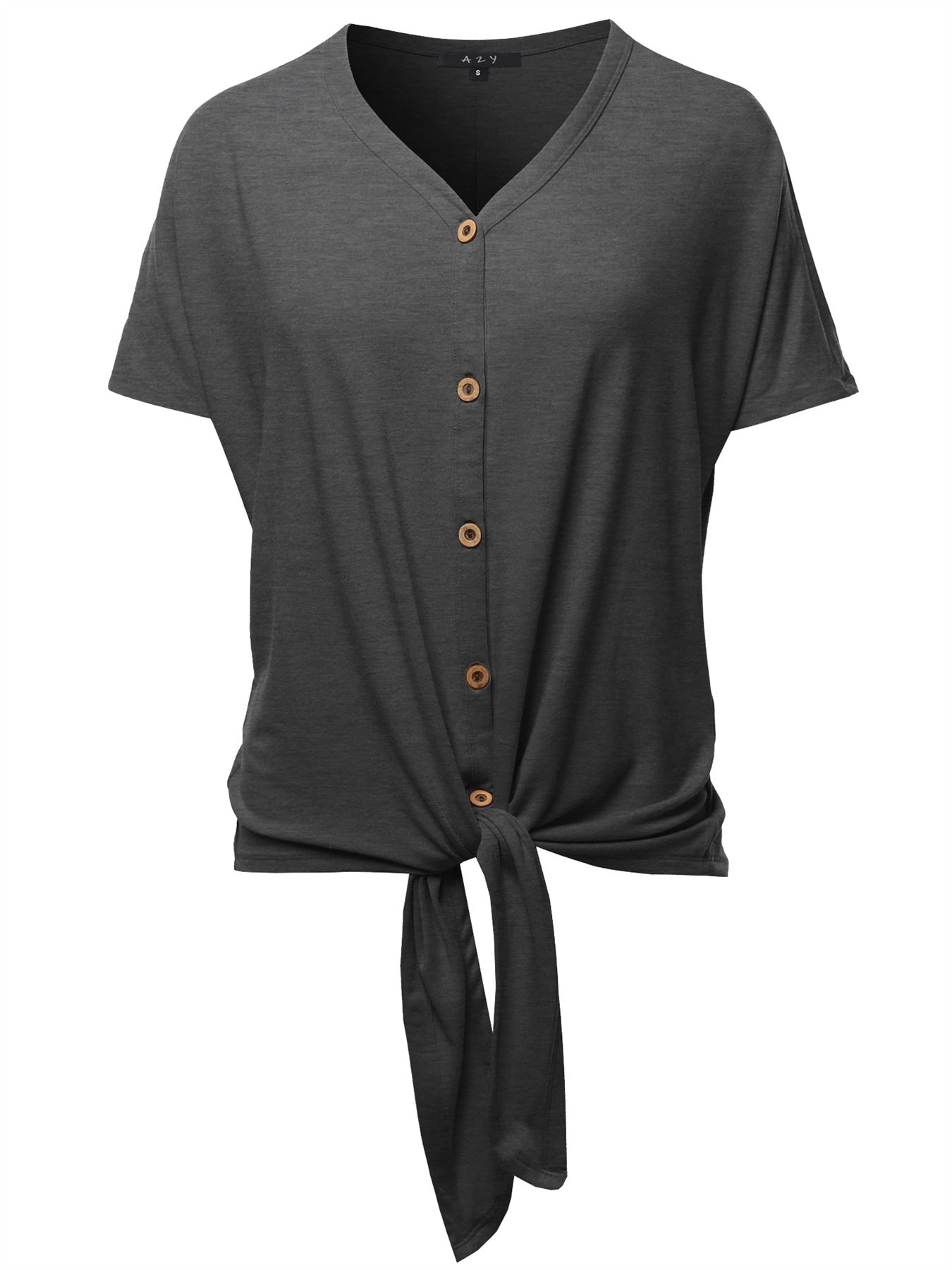 button front top short sleeve