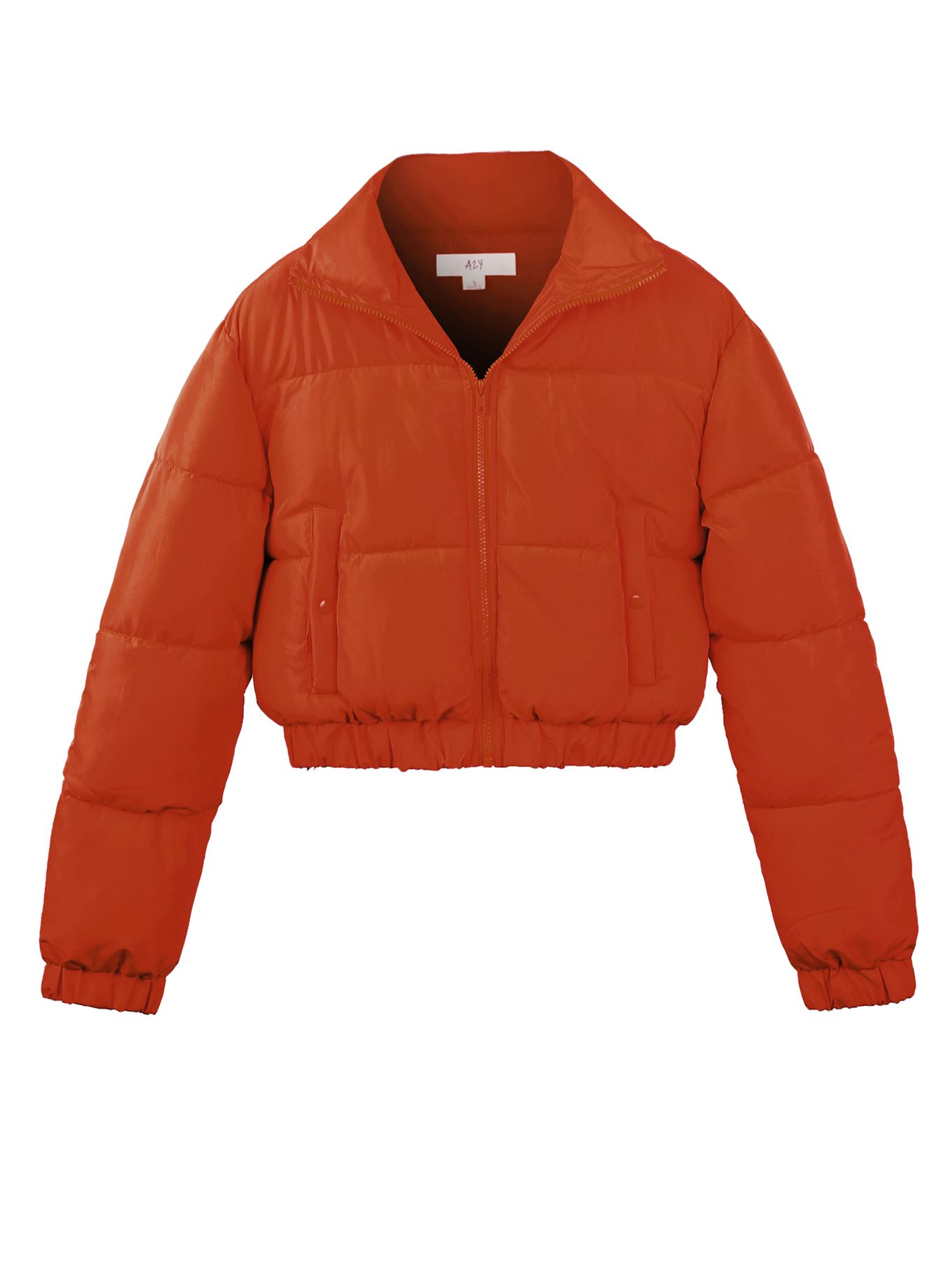 Chaqueta tampón con cremallera recortada - Imagen 34 de 37