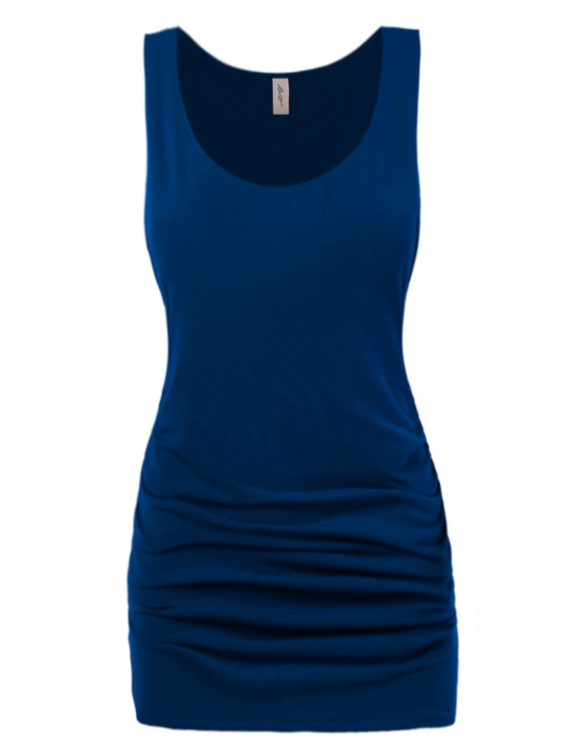 Top sin mangas de tela premium ajustada lateral fruncida - Imagen 171 de 204