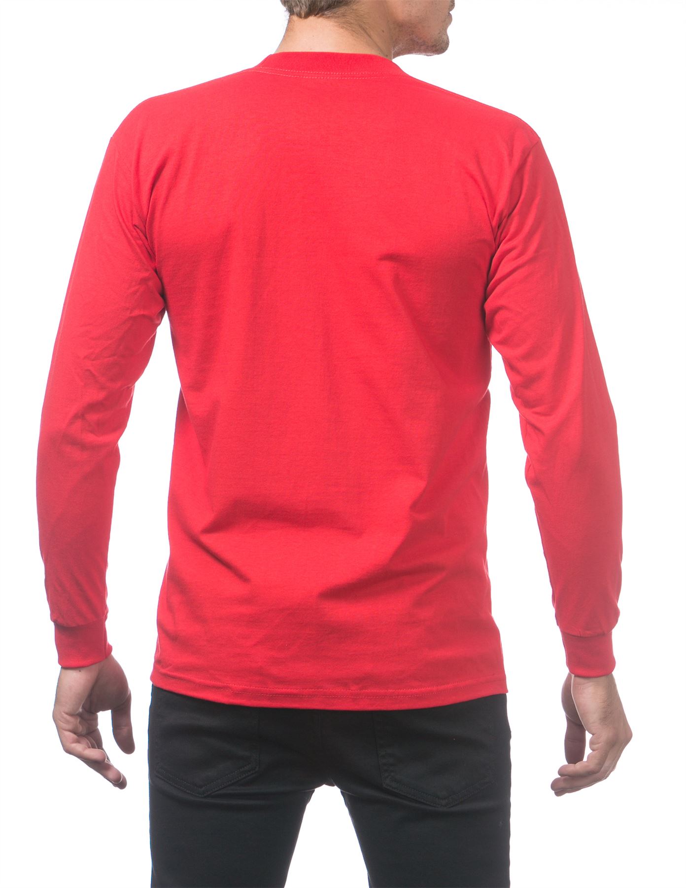 Pro Club Heavyweight Cotton Long Sleeve Crew Neck T-shirt - Picture 74 of 90