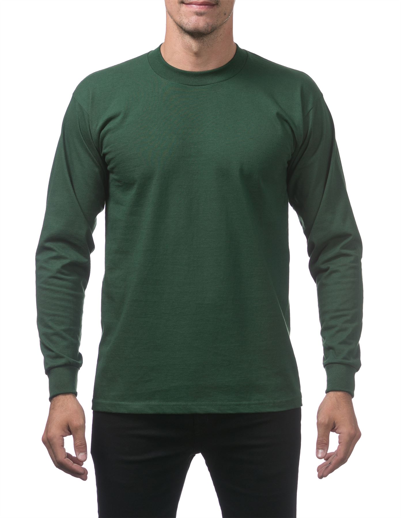 Pro Club Heavyweight Cotton Long Sleeve Crew Neck T-shirt - Picture 43 of 90