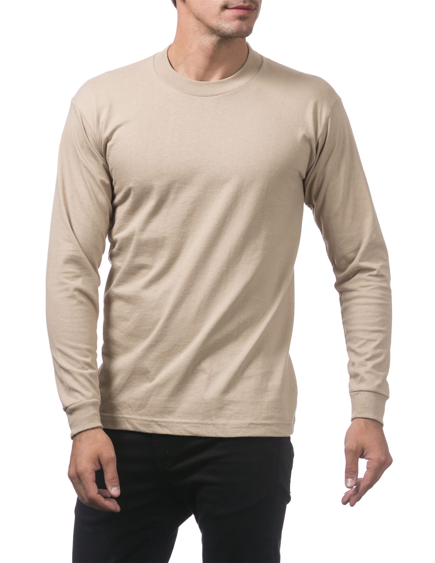 Pro Club Heavyweight Cotton Long Sleeve Crew Neck T-shirt - Picture 53 of 90