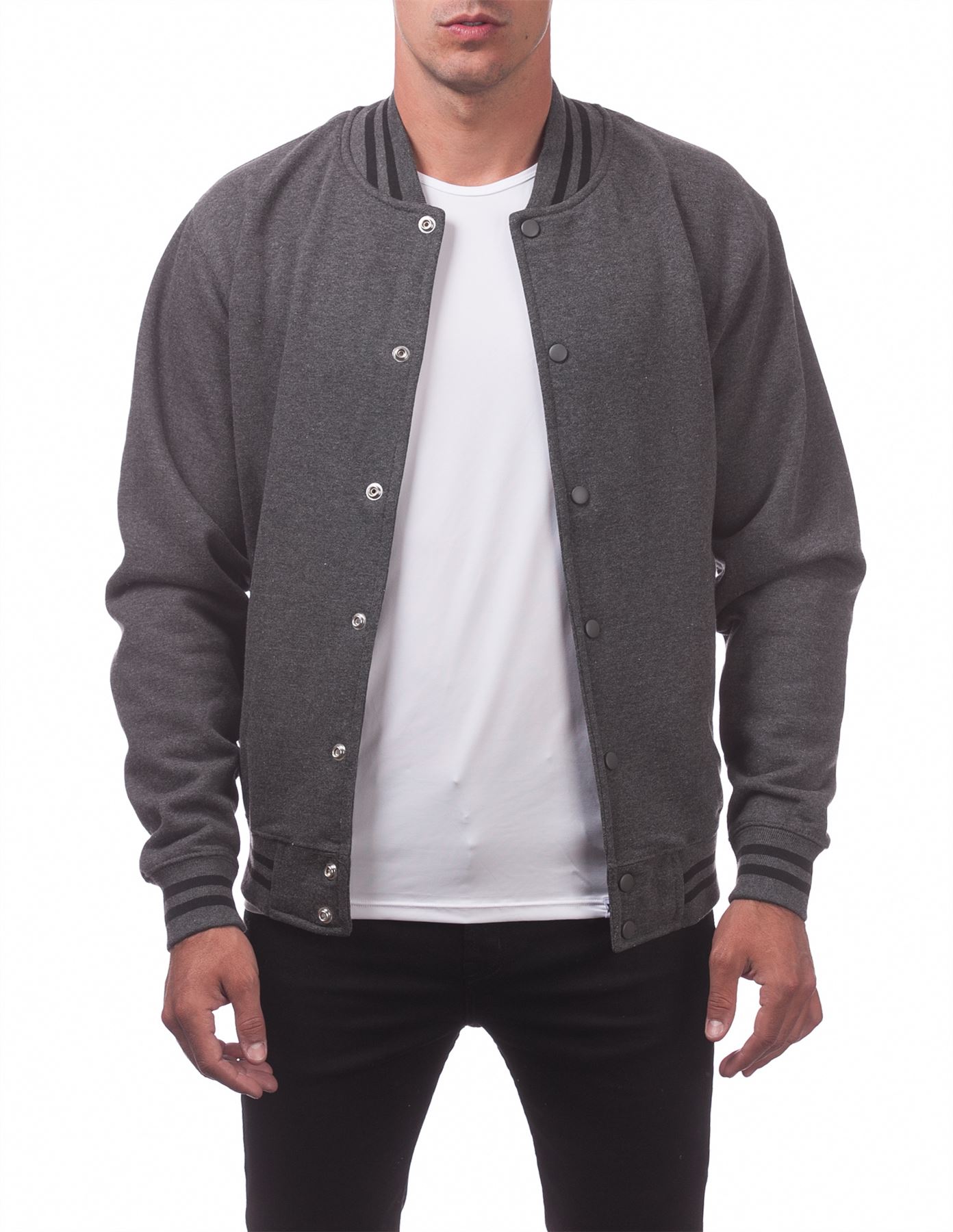 Men's Varsity Fleece Baseball Jacket - Picture 17 of 41