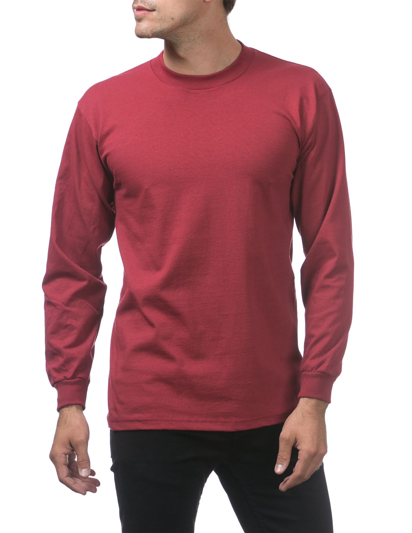 Pro Club Heavyweight Cotton Long Sleeve Crew Neck T-shirt - Picture 40 of 90