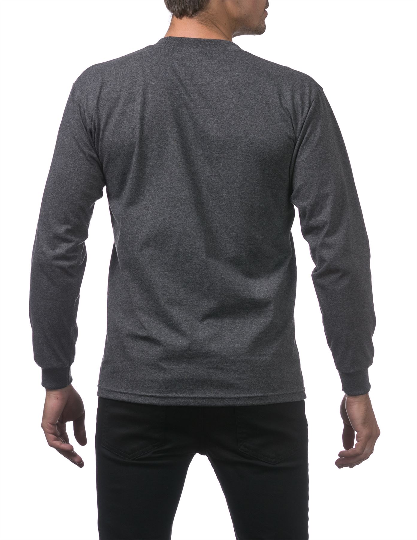 Pro Club Heavyweight Cotton Long Sleeve Crew Neck T-shirt - Picture 15 of 90
