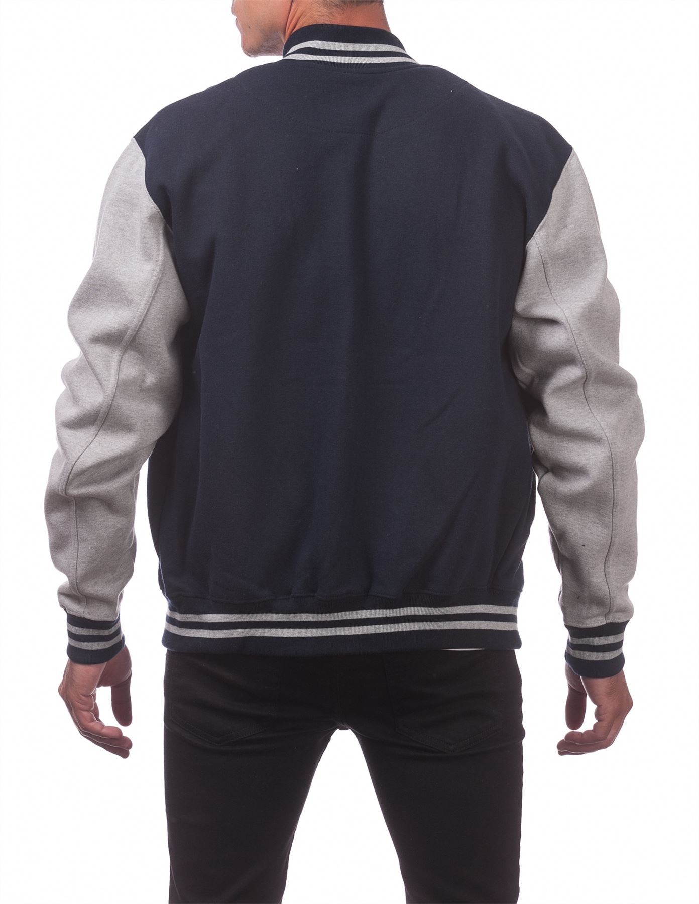 Men's Varsity Fleece Baseball Jacket - Picture 28 of 41