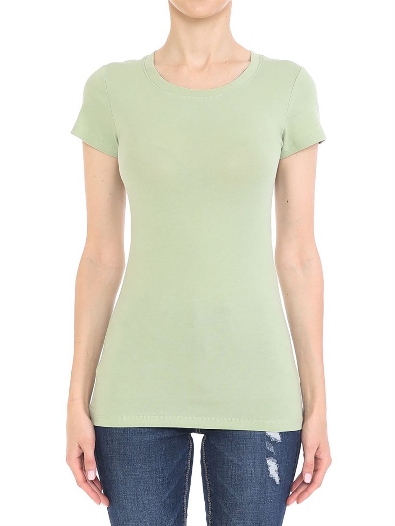 Crew Neck Short Sleeve Basic Top Shirts - Picture 11 of 21