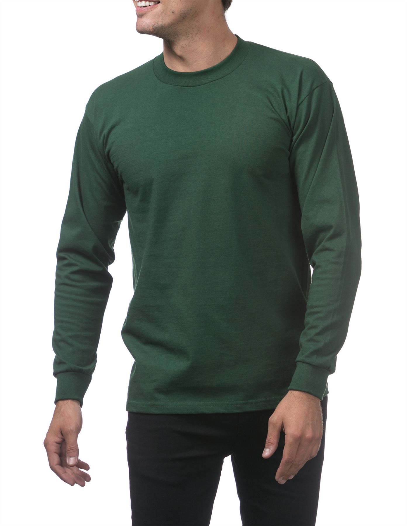 Pro Club Heavyweight Cotton Long Sleeve Crew Neck T-shirt - Picture 46 of 90