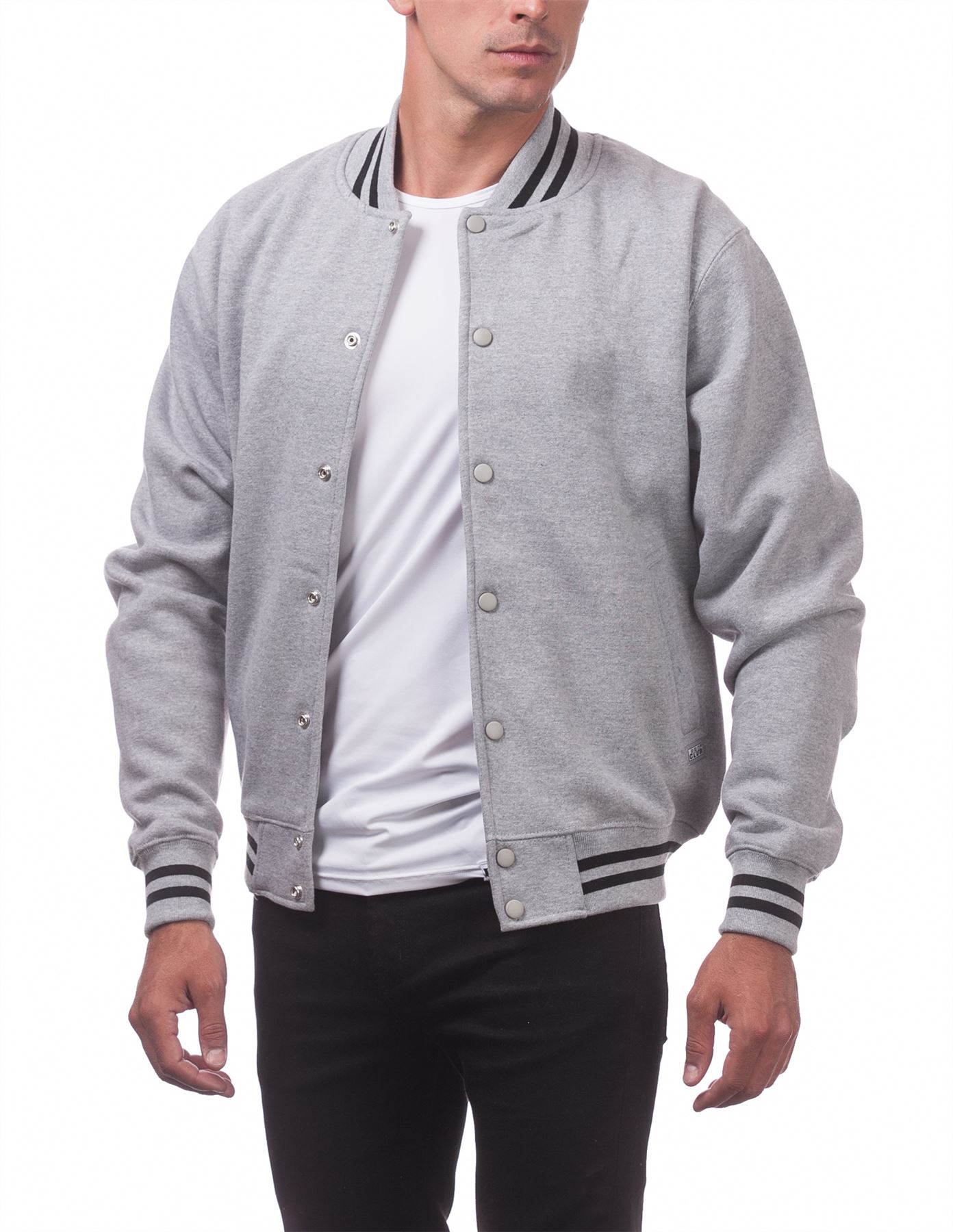 Men's Varsity Fleece Baseball Jacket - Picture 25 of 41