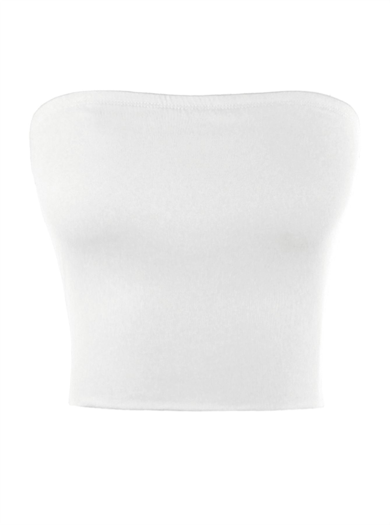 Basic Sexy Cute Tube Strapless Cotton Tank Top - Picture 17 of 18