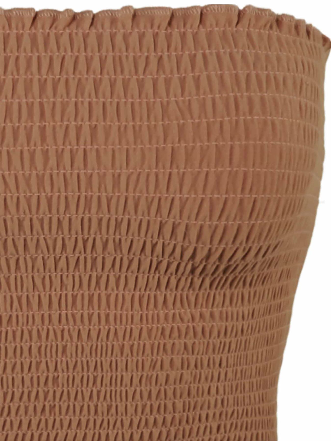 Sexy Fitted Strapless Cotton Smocked Tube Crop Tops - Picture 44 of 116