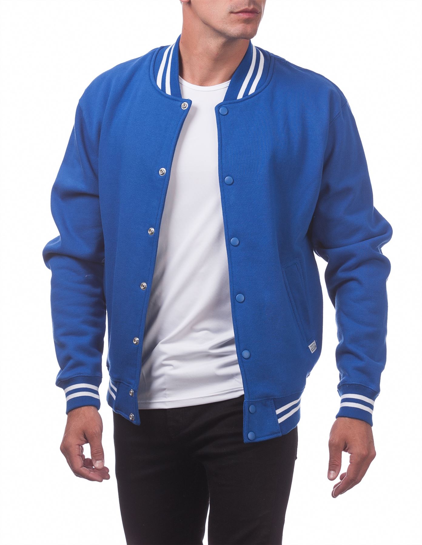 Men's Varsity Fleece Baseball Jacket - Picture 40 of 41