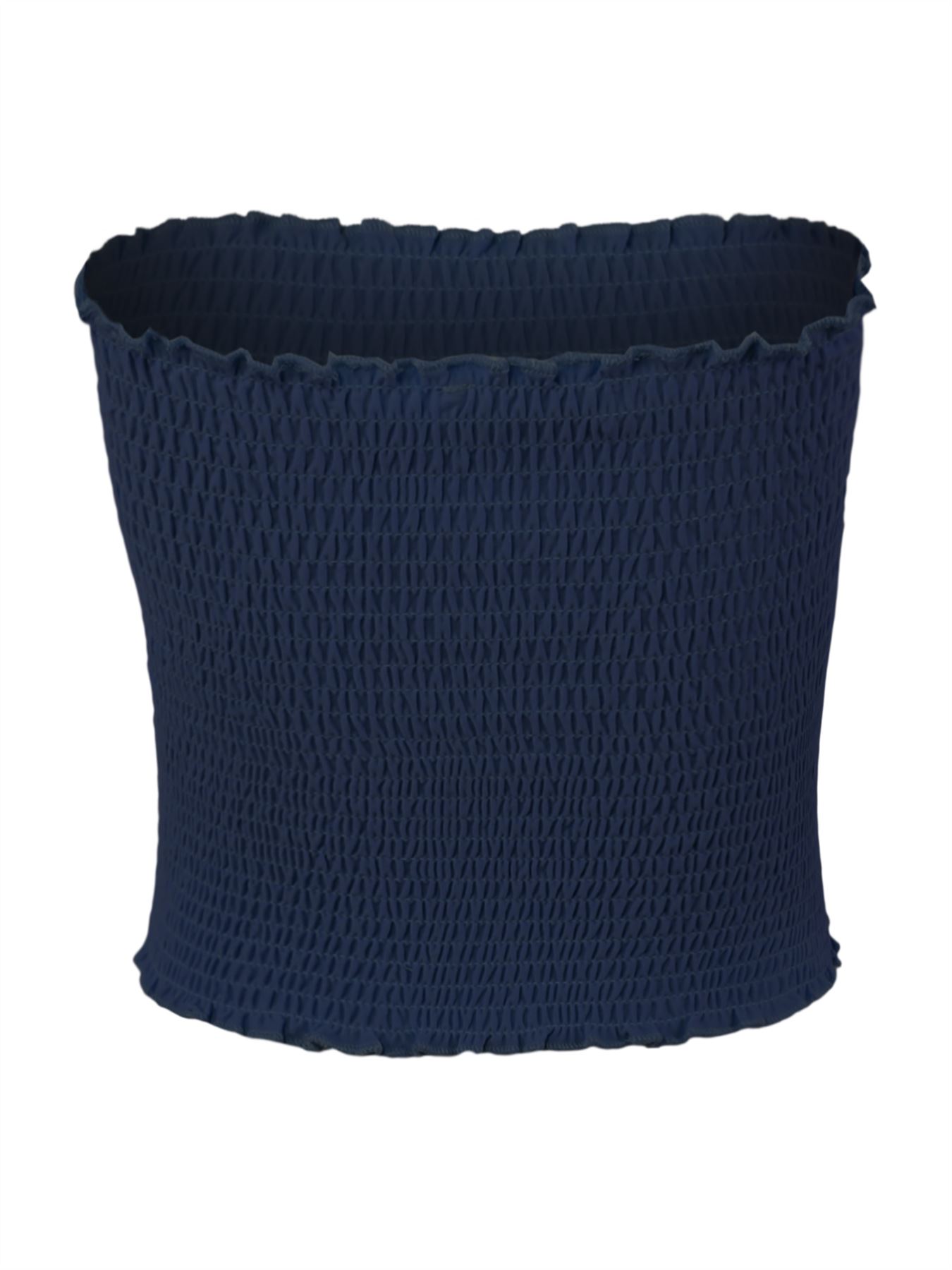 Sexy Fitted Strapless Cotton Smocked Tube Crop Tops - Picture 88 of 116
