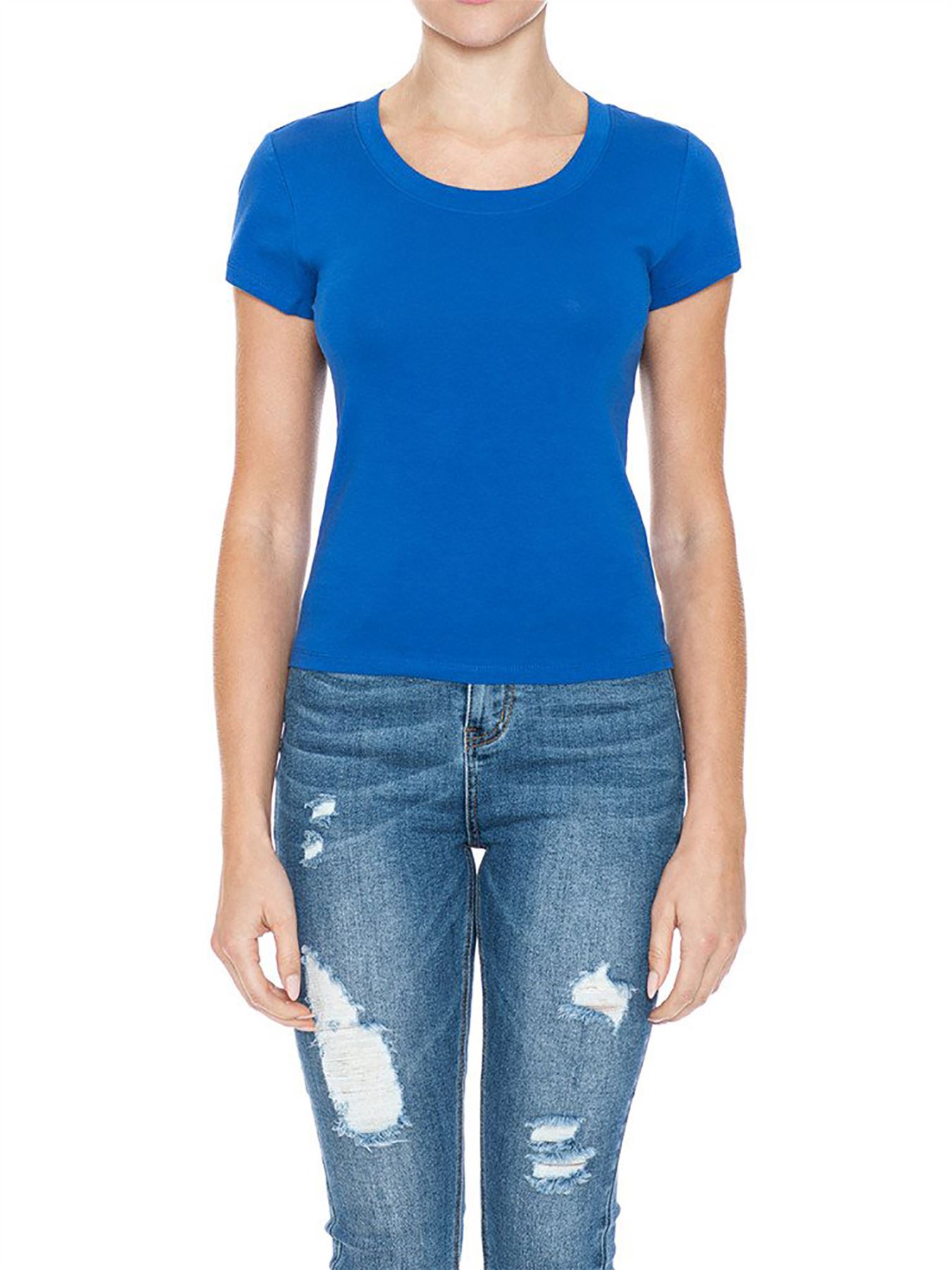 Round Neck Short Sleeve Top Shirts - Picture 14 of 22