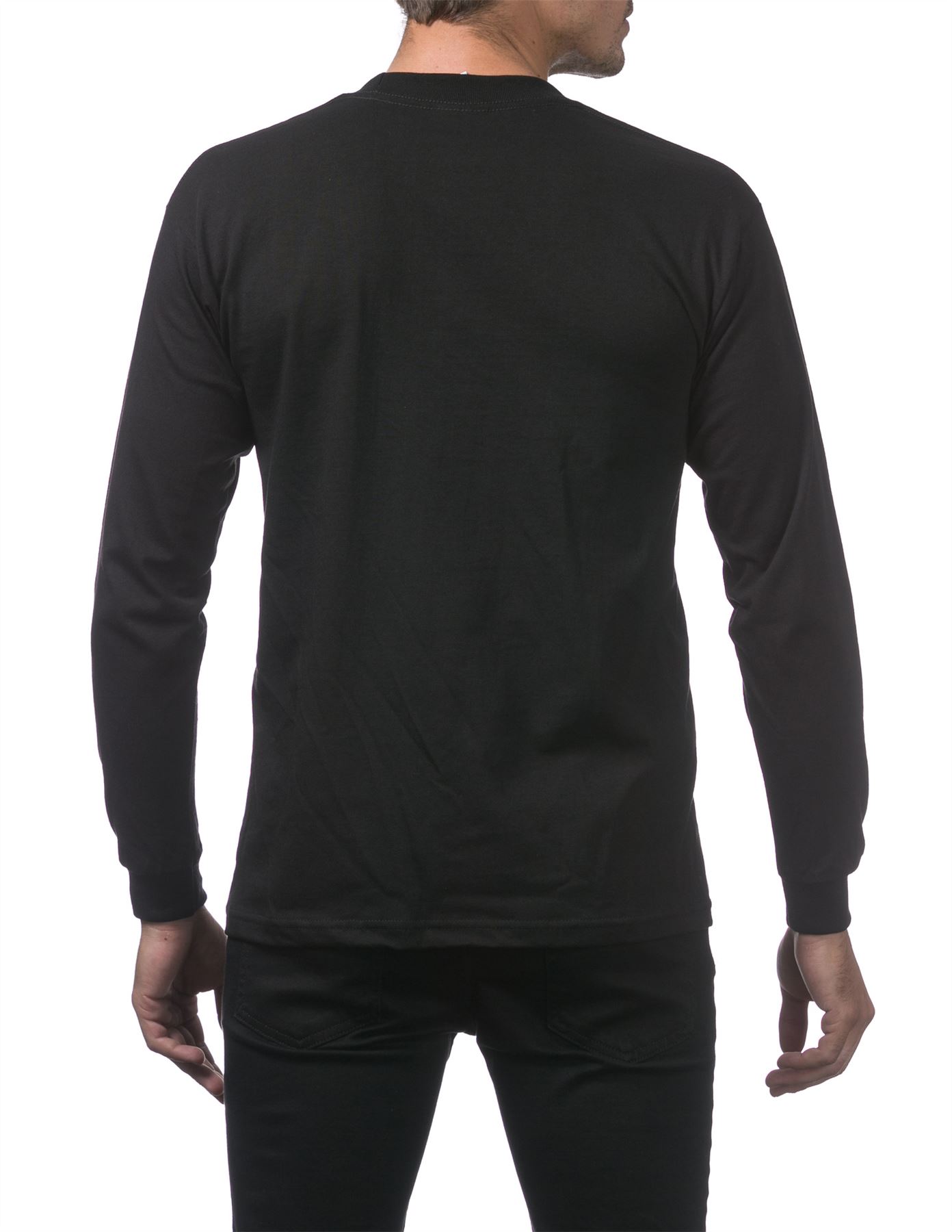 Pro Club Heavyweight Cotton Long Sleeve Crew Neck T-shirt - Picture 3 of 90
