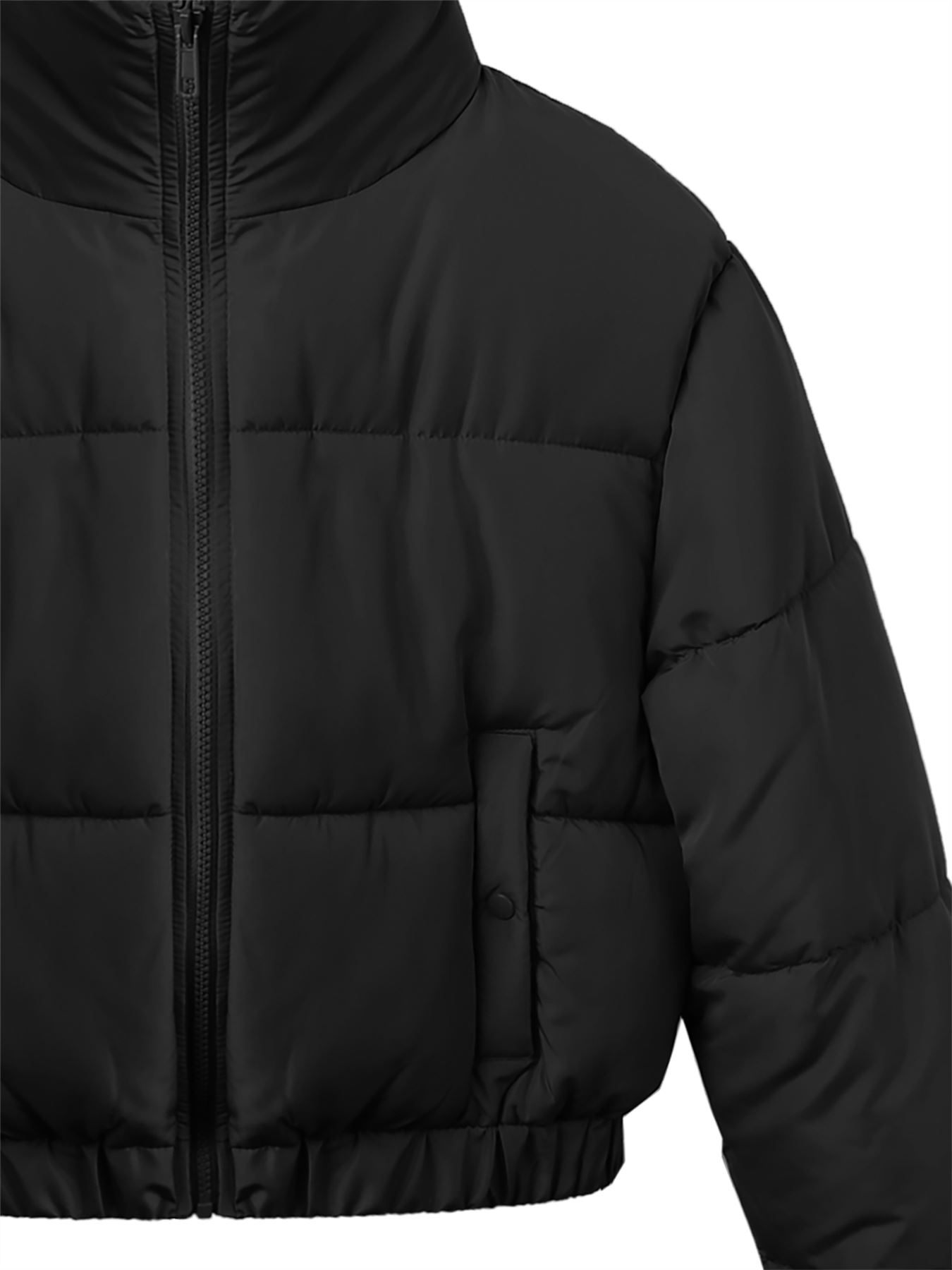Chaqueta tampón con cremallera recortada - Imagen 4 de 37