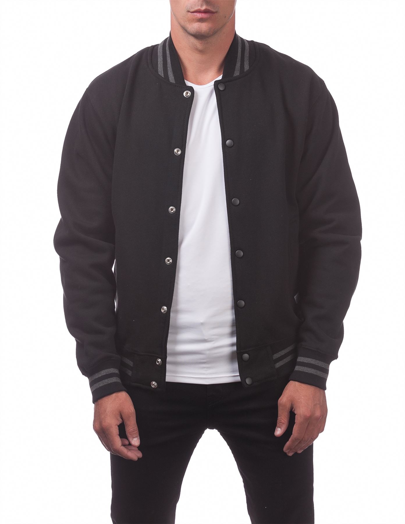 Men's Varsity Fleece Baseball Jacket - Picture 2 of 41