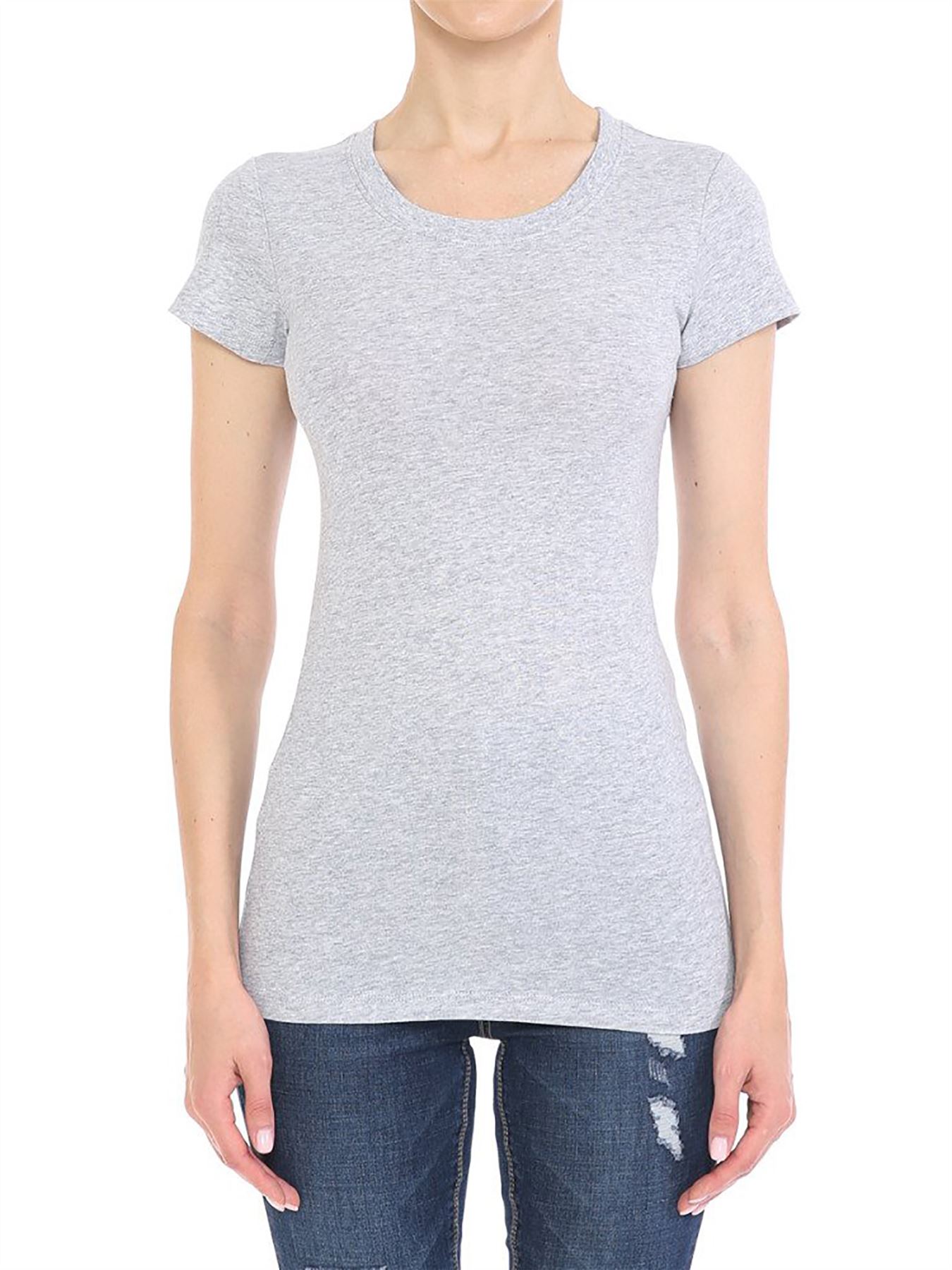 Crew Neck Short Sleeve Basic Top Shirts - Picture 8 of 21
