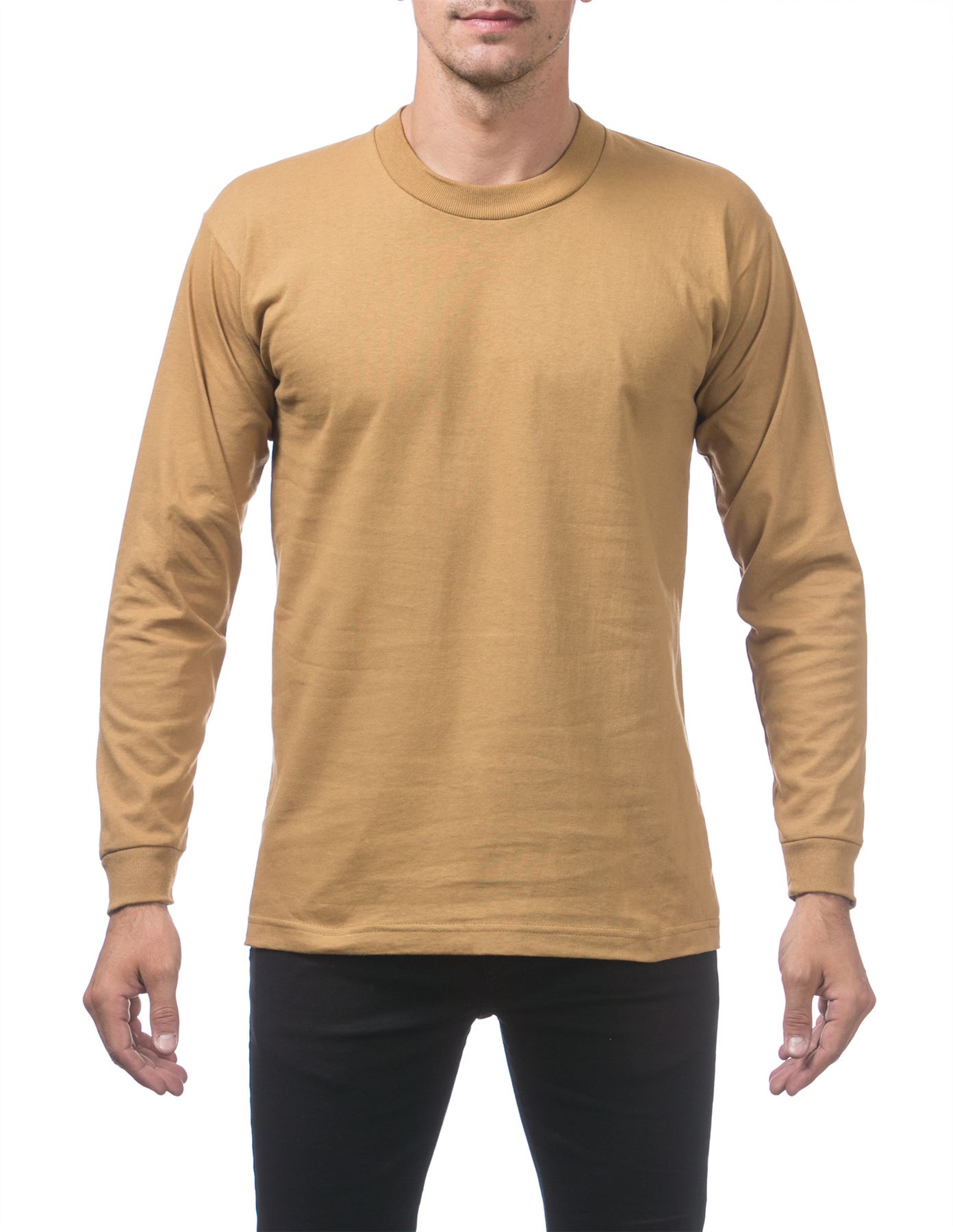 Pro Club Heavyweight Cotton Long Sleeve Crew Neck T-shirt - Picture 55 of 90