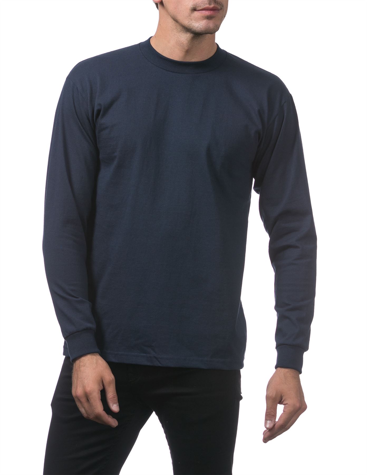 Pro Club Heavyweight Cotton Long Sleeve Crew Neck T-shirt - Picture 65 of 90