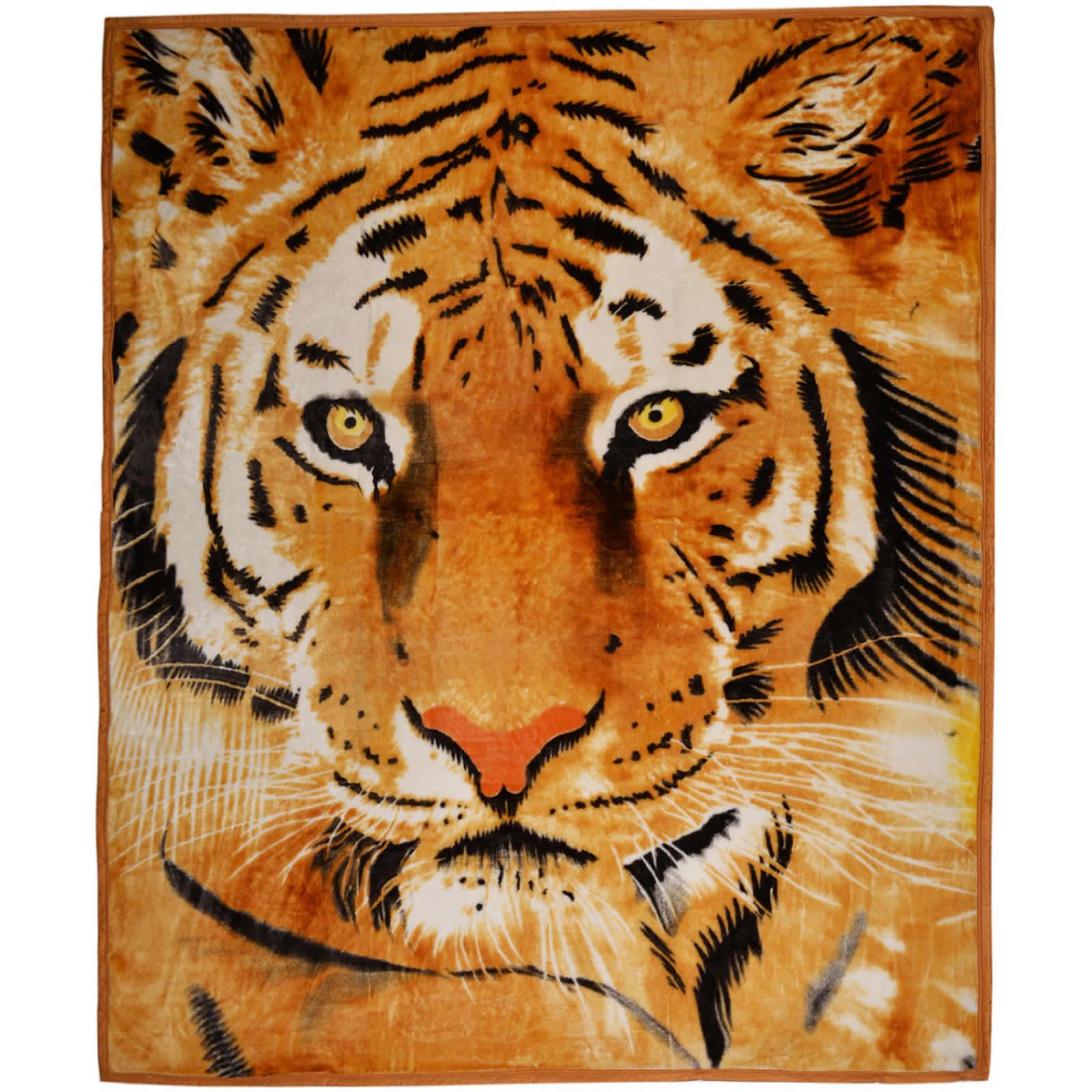 150x200cm Dreamscene Faux Fur White Tiger Mink Throw Fleece Blanket Thick Warm