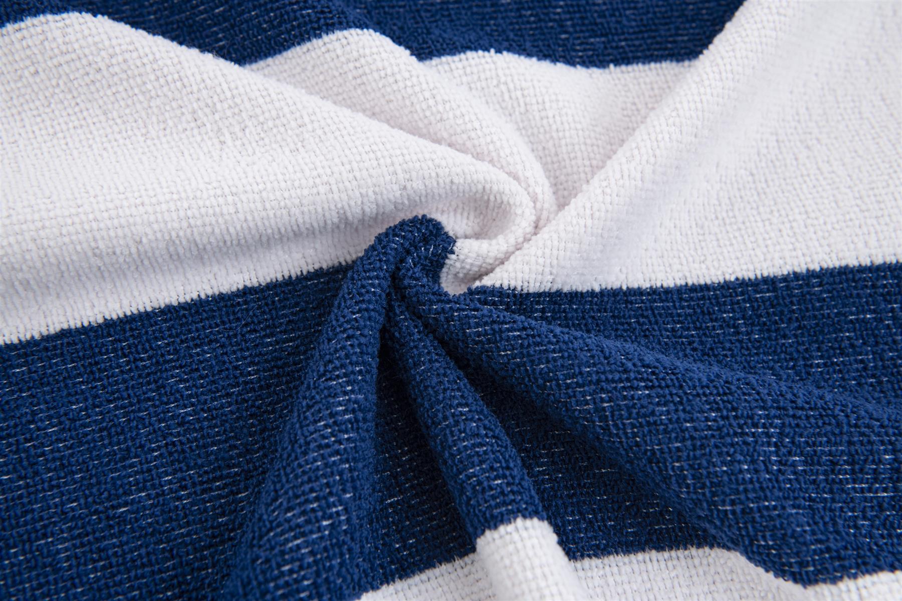 Beach Towel Large Striped Soft & Absorbent Cabana Stripes Lightweight Microfibre - Picture 17 of 26