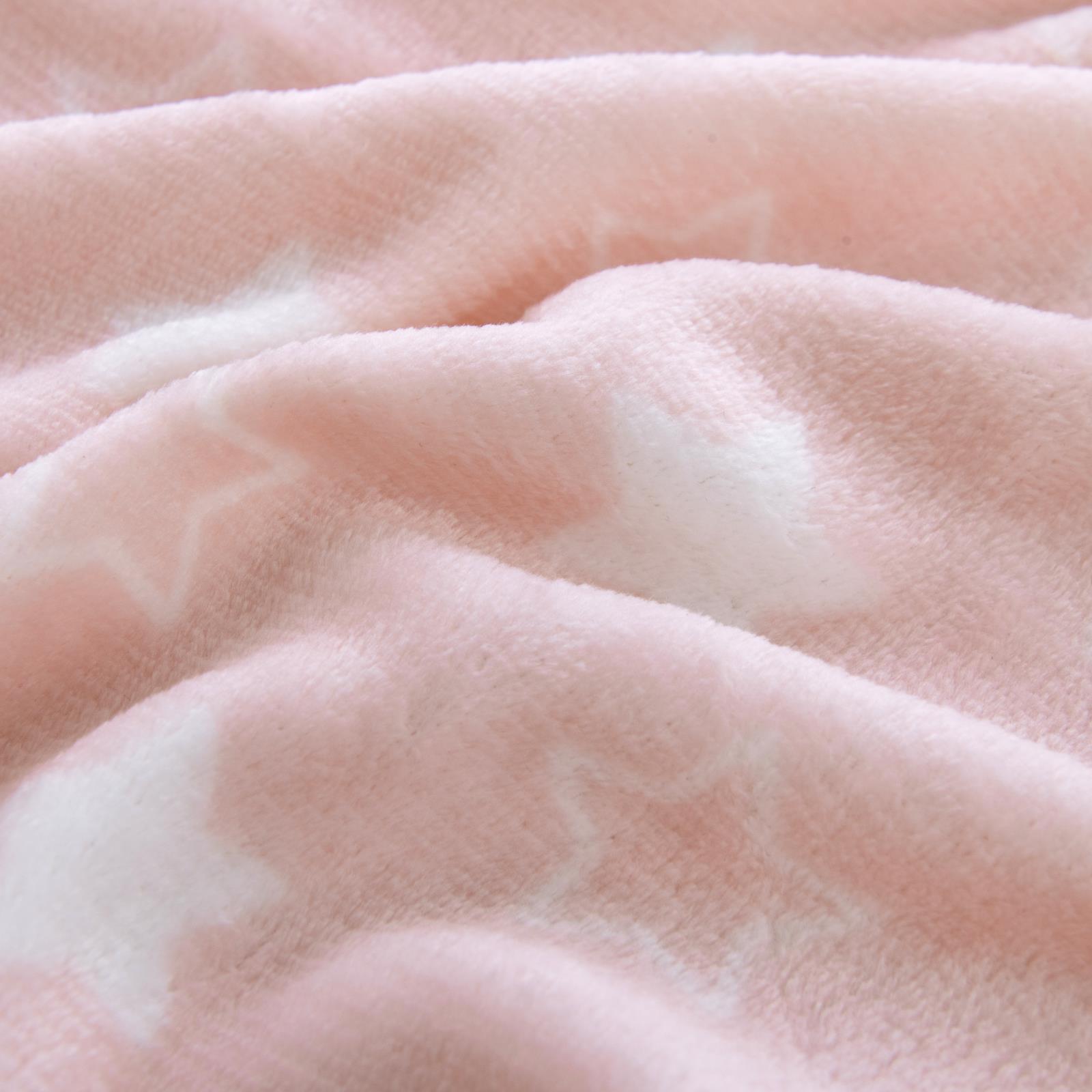 Soft Fleece Baby Blanket 60x90cm Plush Flannel Moses Basket Pram Girl Boy Stars - Picture 19 of 41
