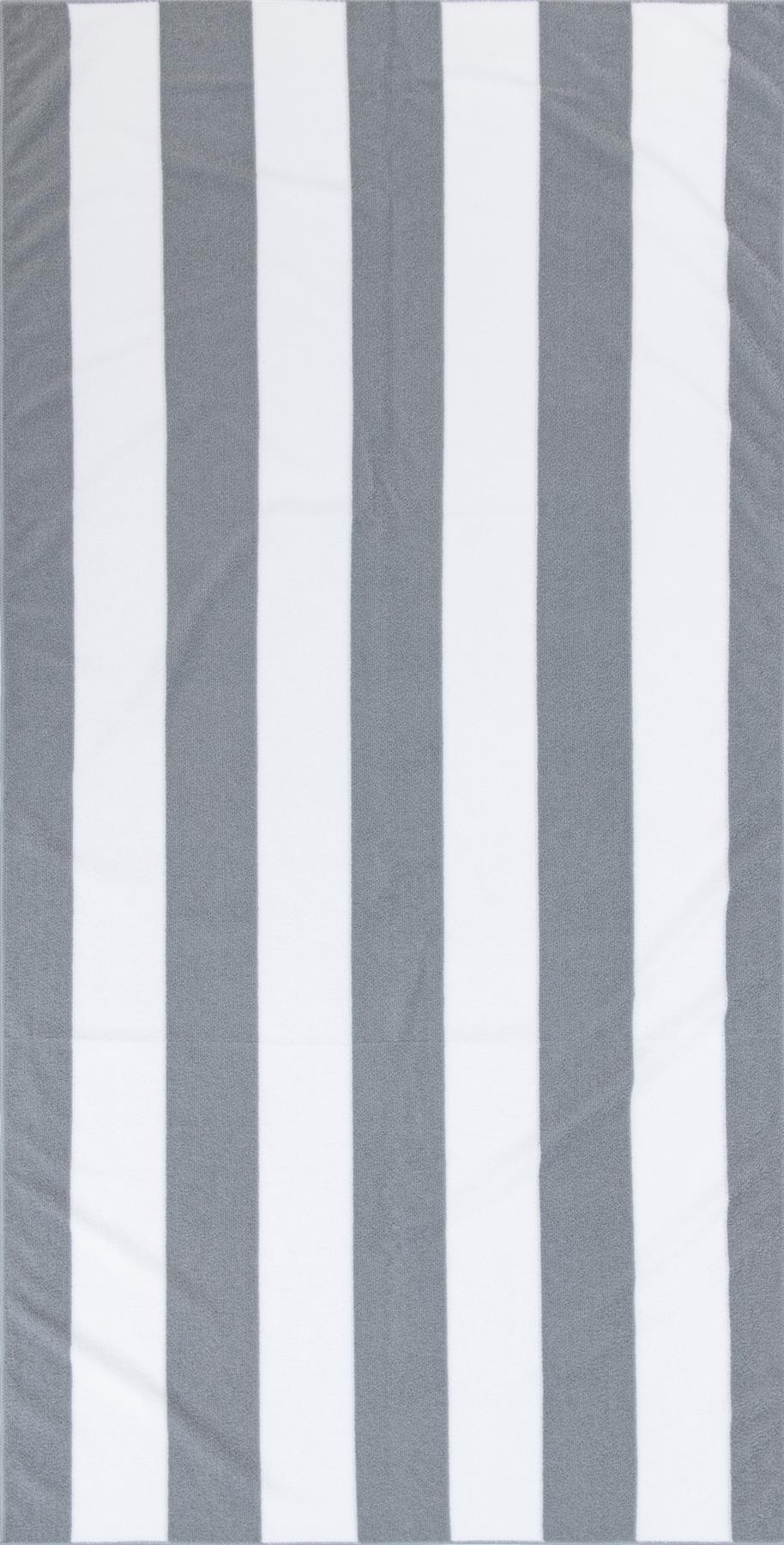Beach Towel Large Striped Soft & Absorbent Cabana Stripes Lightweight Microfibre - Picture 3 of 26