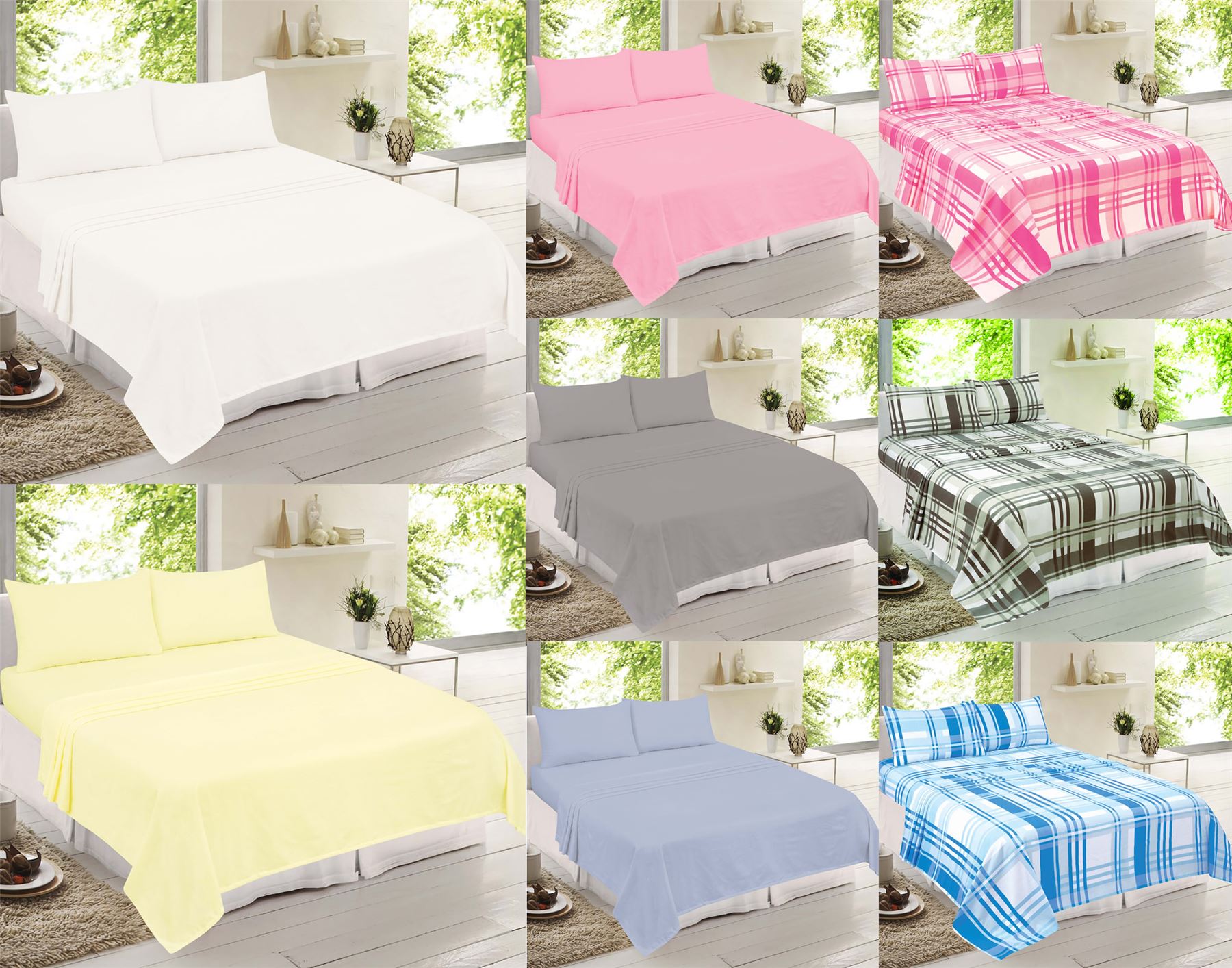 Brushed Cotton Bed Sheets