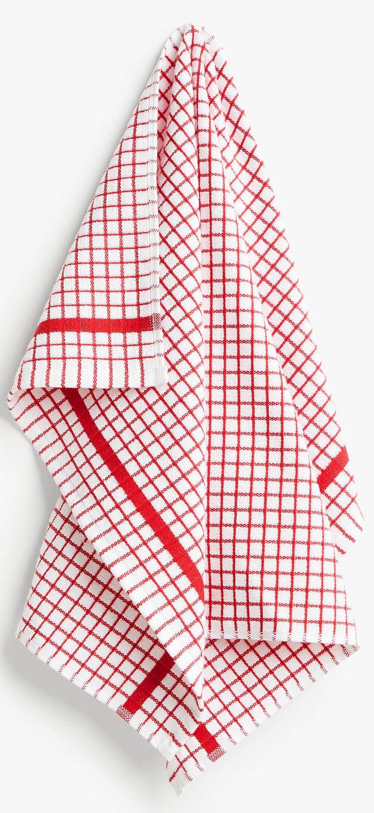 6 Pack Blue Adore Home 6 or 12 Pack Check Tea Towels Cotton Absorbent /& Hard Wearing