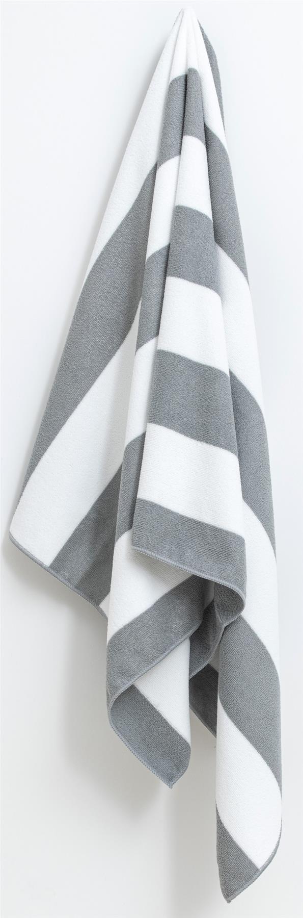 Beach Towel Large Striped Soft & Absorbent Cabana Stripes Lightweight Microfibre - Picture 4 of 26