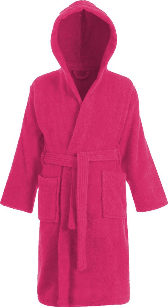 Kids Childrens 100 Cotton Bathrobe Terry Towelling Hooded Bath Robe