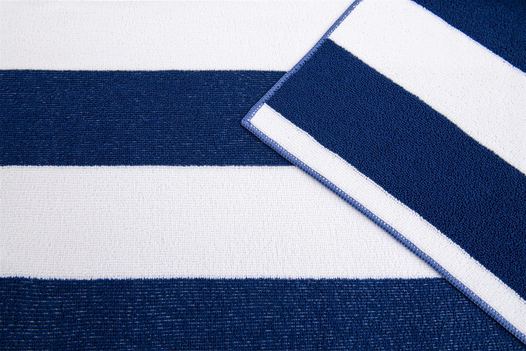 Beach Towel Large Lightweight Campervan Stripes Turtle Polyester Microfibre - Picture 30 of 59