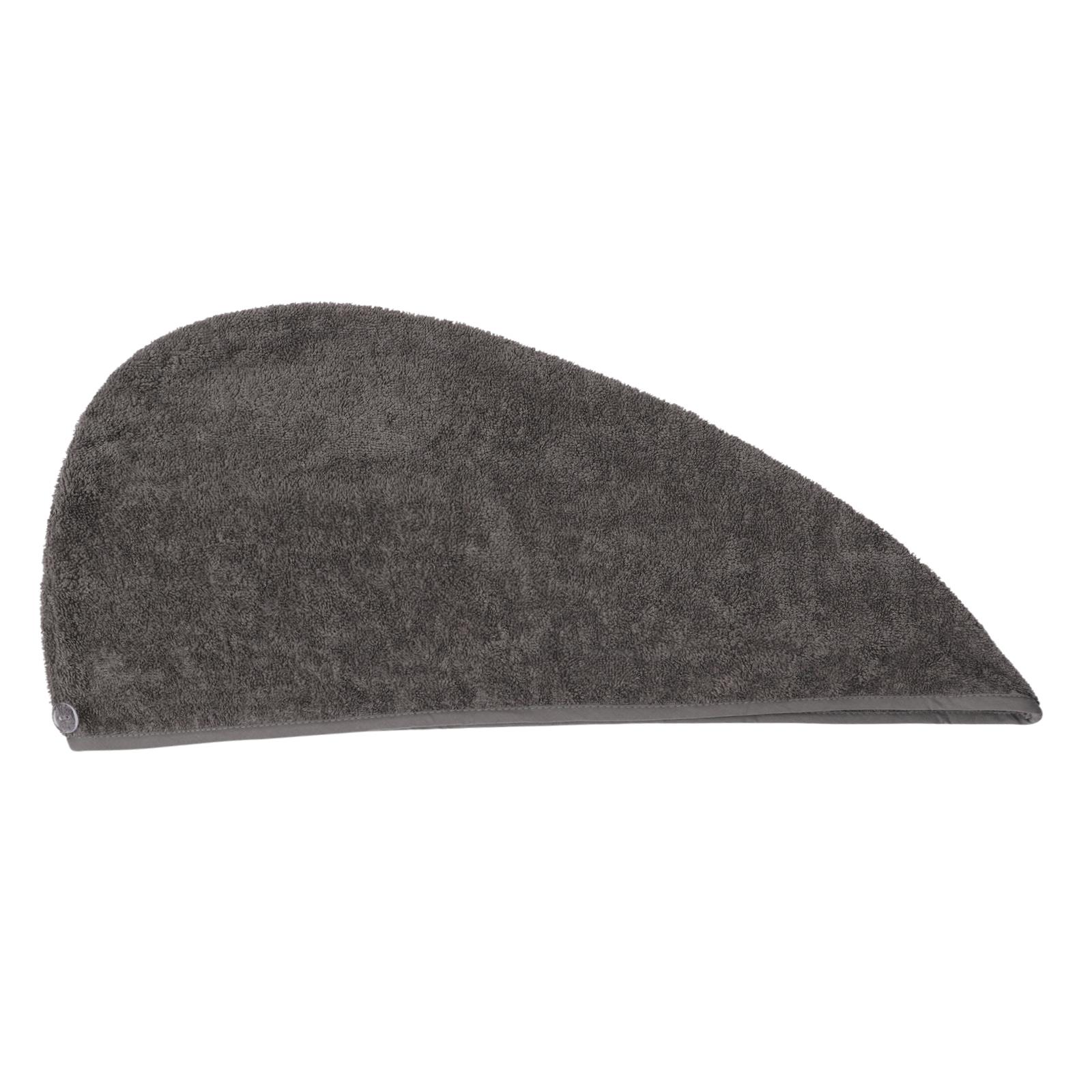 100% Cotton Hair Turban Absorbent Towel Drying Soft Wrap With Loop & Button - Picture 25 of 33