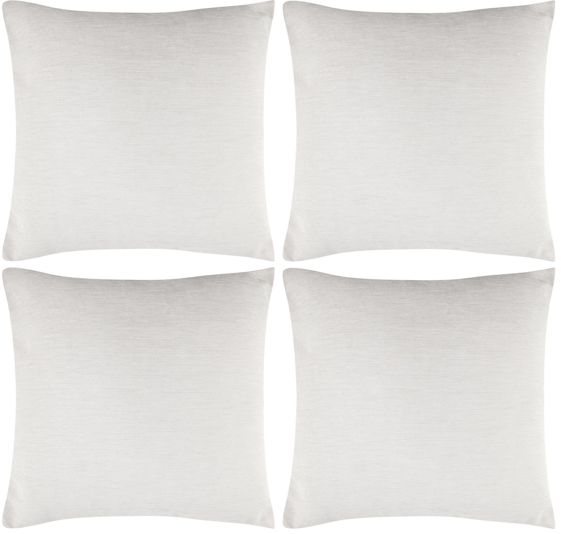 4 x Cushion Covers Soft Chenille Smart Luxury 43 x 43cm 17x17" Square Cover - Picture 17 of 25