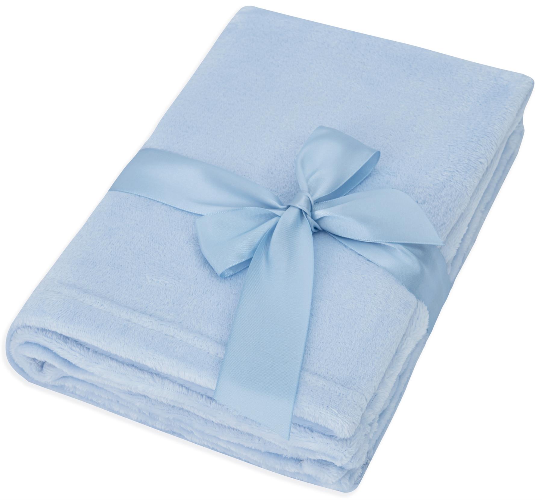 Soft Fleece Baby Blanket 60x90cm Plush Flannel Moses Basket Pram Girl Boy Stars - Picture 22 of 41