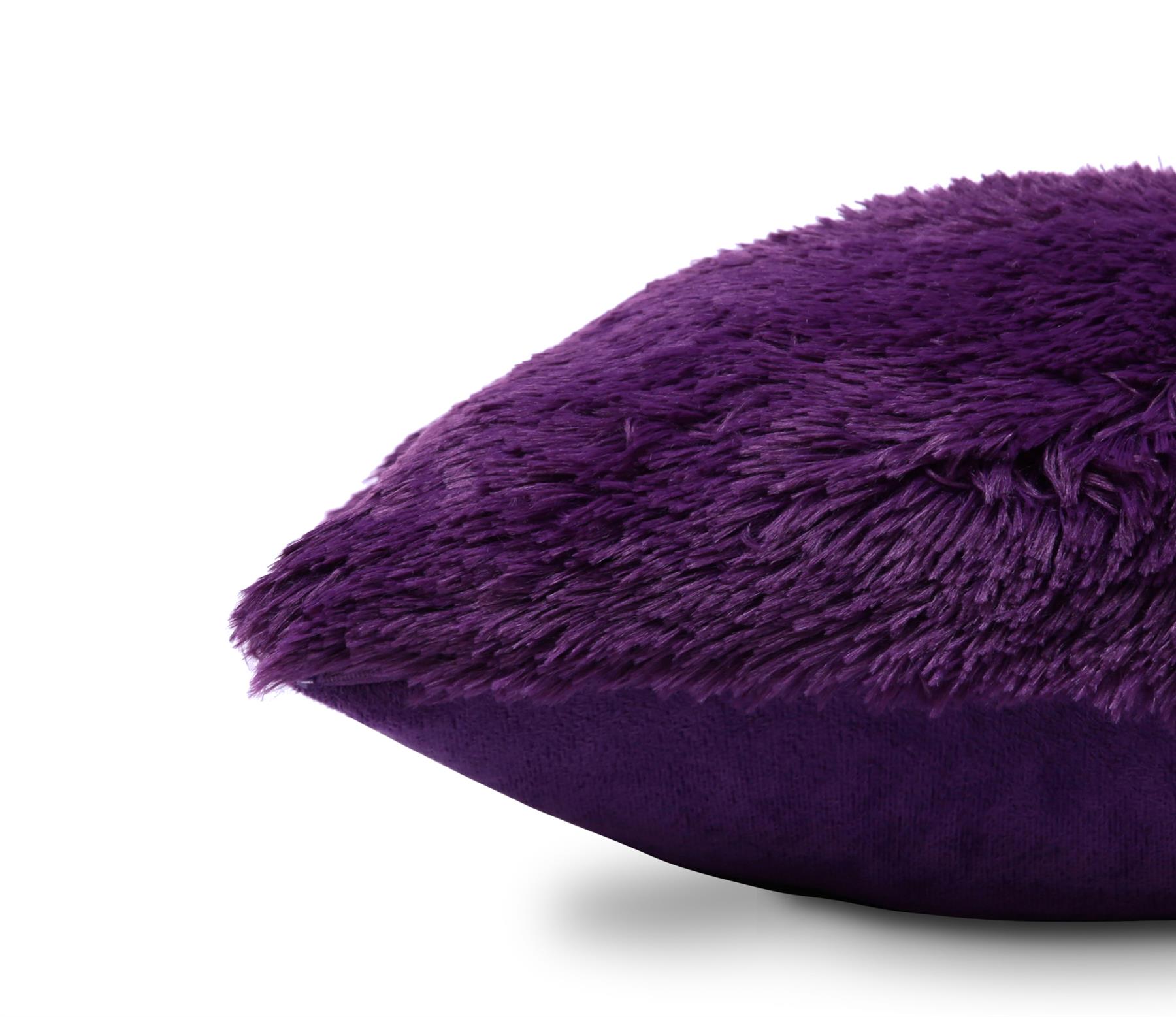 Luxury Long Pile Cushion Cover Super Soft and Cuddly Faux Fur Shaggy 43x43cm - Picture 44 of 53