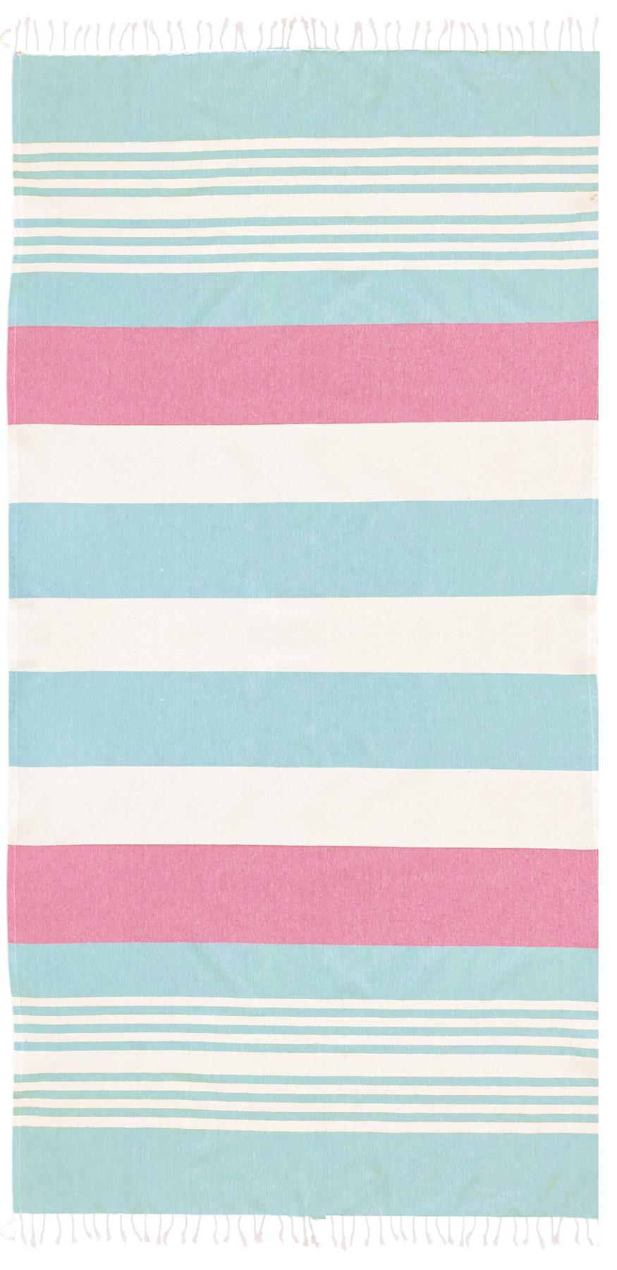 Large Hammam Beach Towel Striped Turkish Style Fouta Peshtemal Cotton Rich - Picture 35 of 37