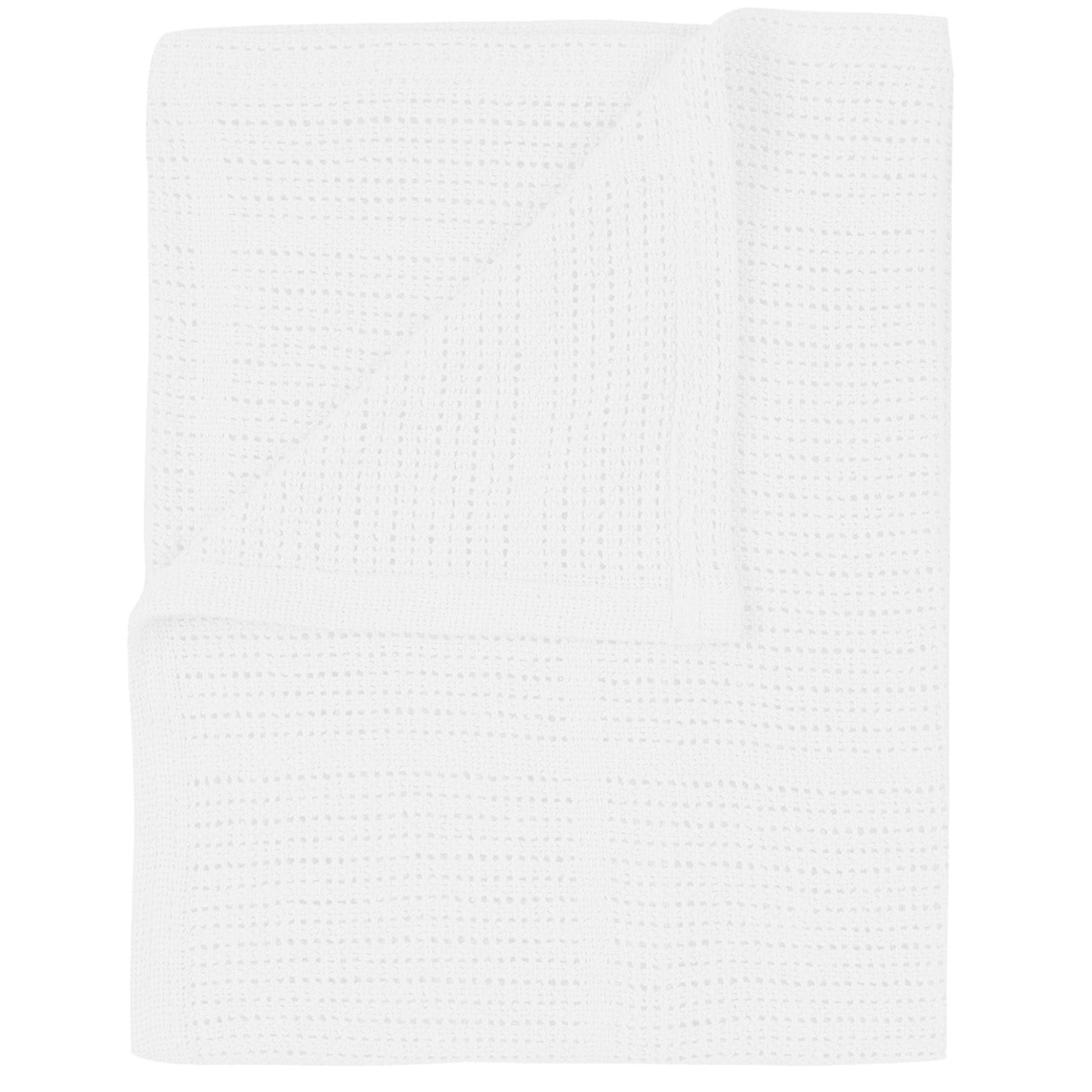 100% Cotton Cellular Blanket For Baby Soft Blanket for Cot Pram Moses Basket - Picture 13 of 14