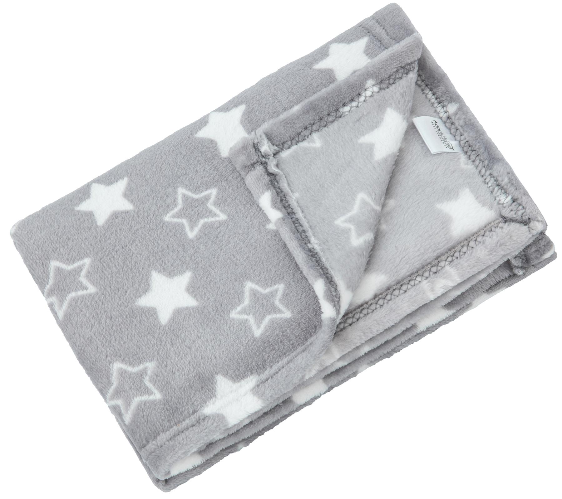 Soft Fleece Baby Blanket 60x90cm Plush Flannel Moses Basket Pram Girl Boy Stars - Picture 15 of 41