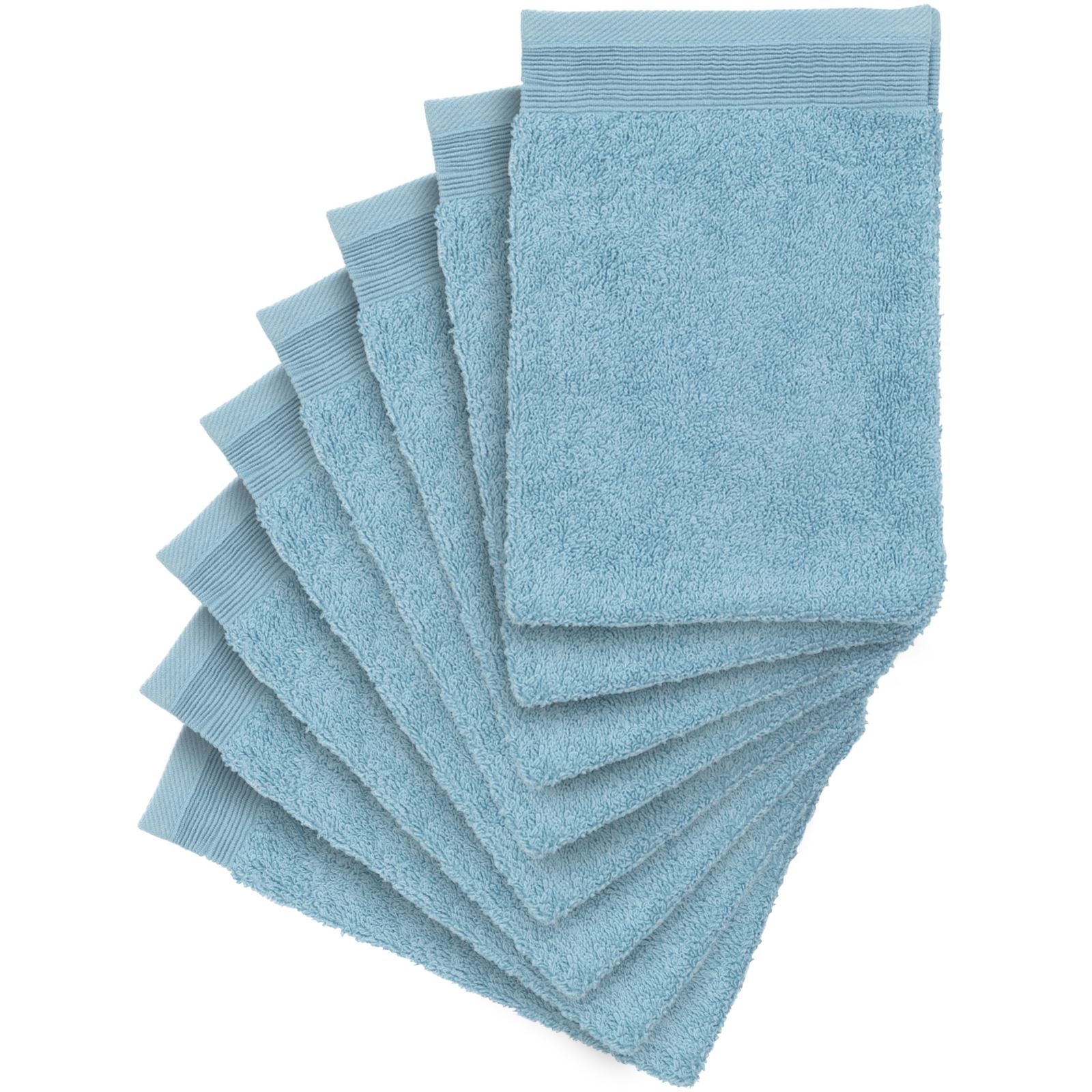 8 x Premium Quality 100 Cotton Wash Mitt Face Flannel Body Scrub eBay
