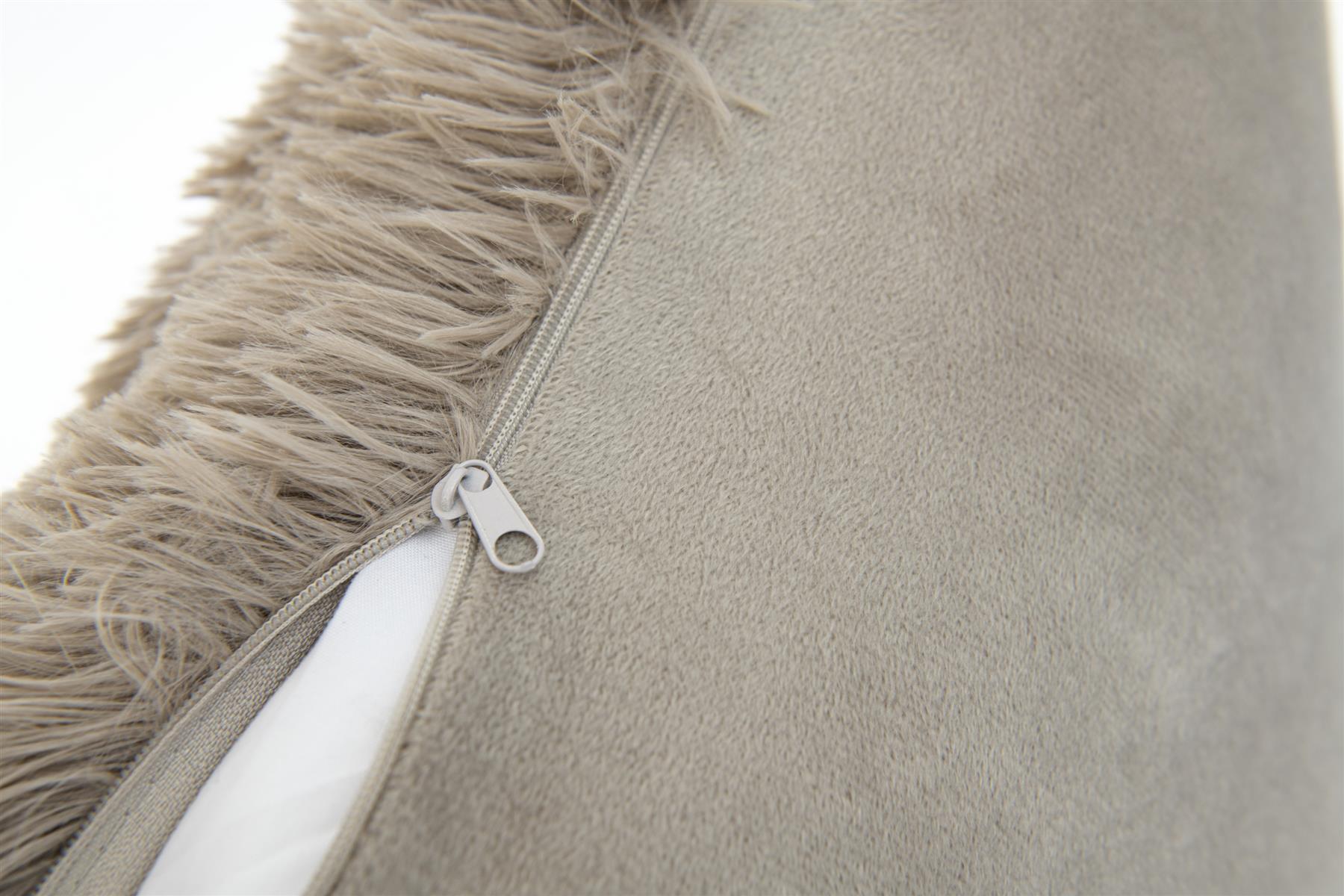 Luxury Long Pile Cushion Cover Super Soft and Cuddly Faux Fur Shaggy 43x43cm - Picture 26 of 53